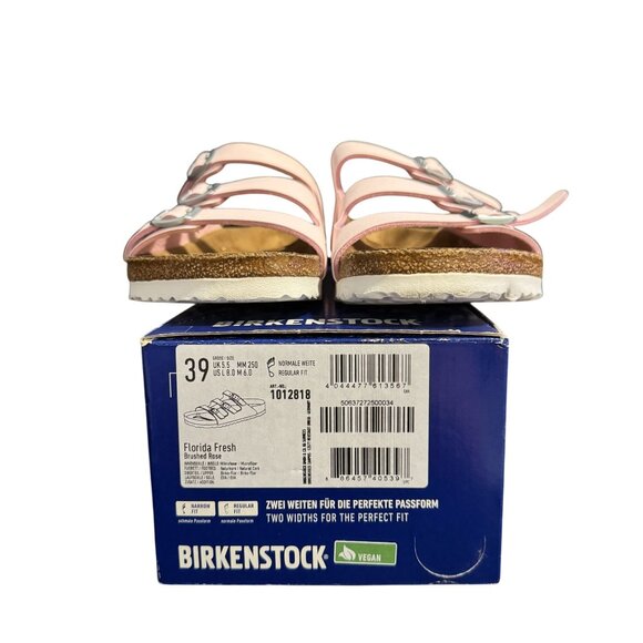 Birkenstock Florida Fresh Brushed Rose 3 Straps Sandal Womens, Size 39 - Picture 10 of 10